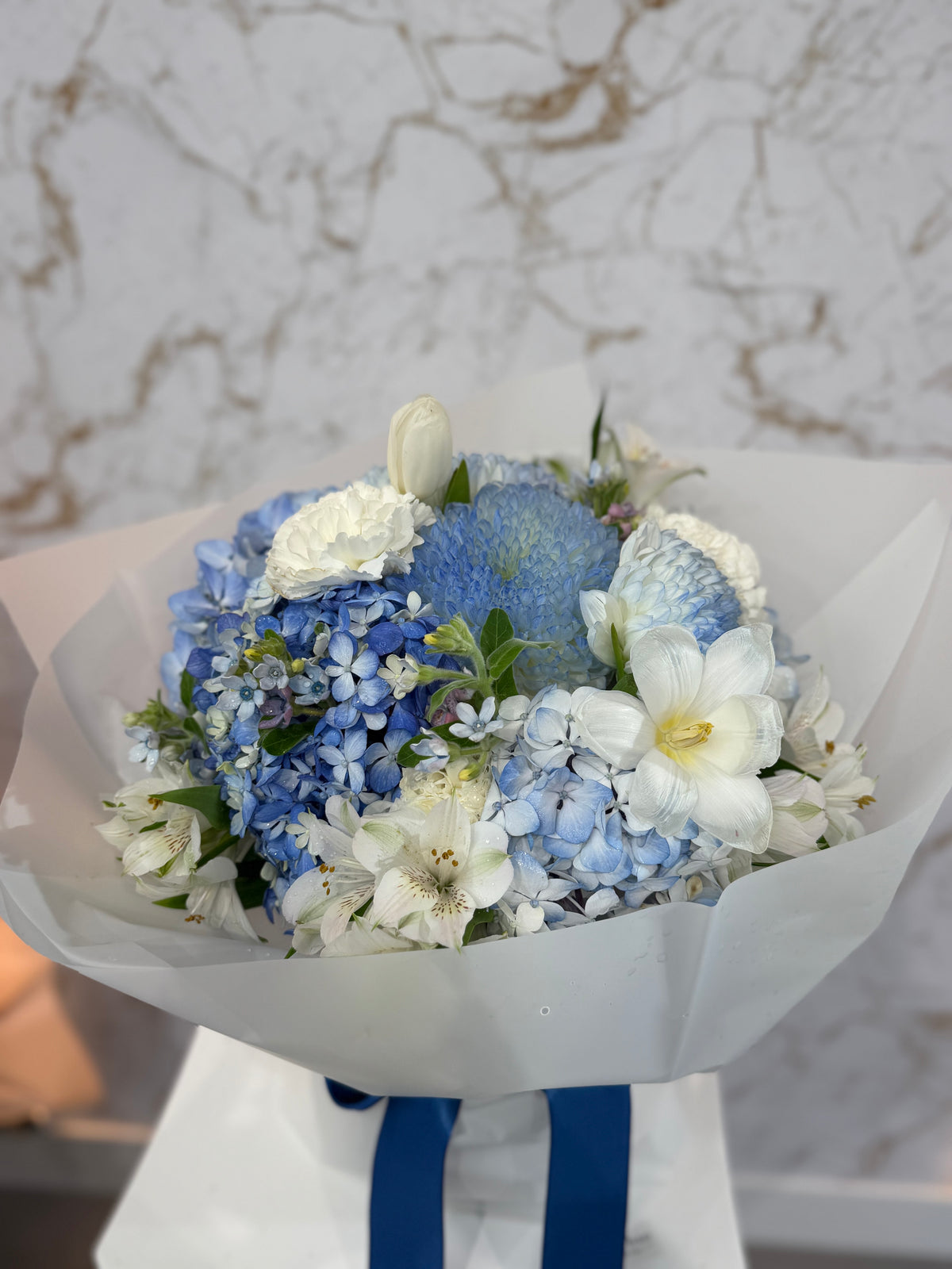 Elegant Blue Hydrangeas