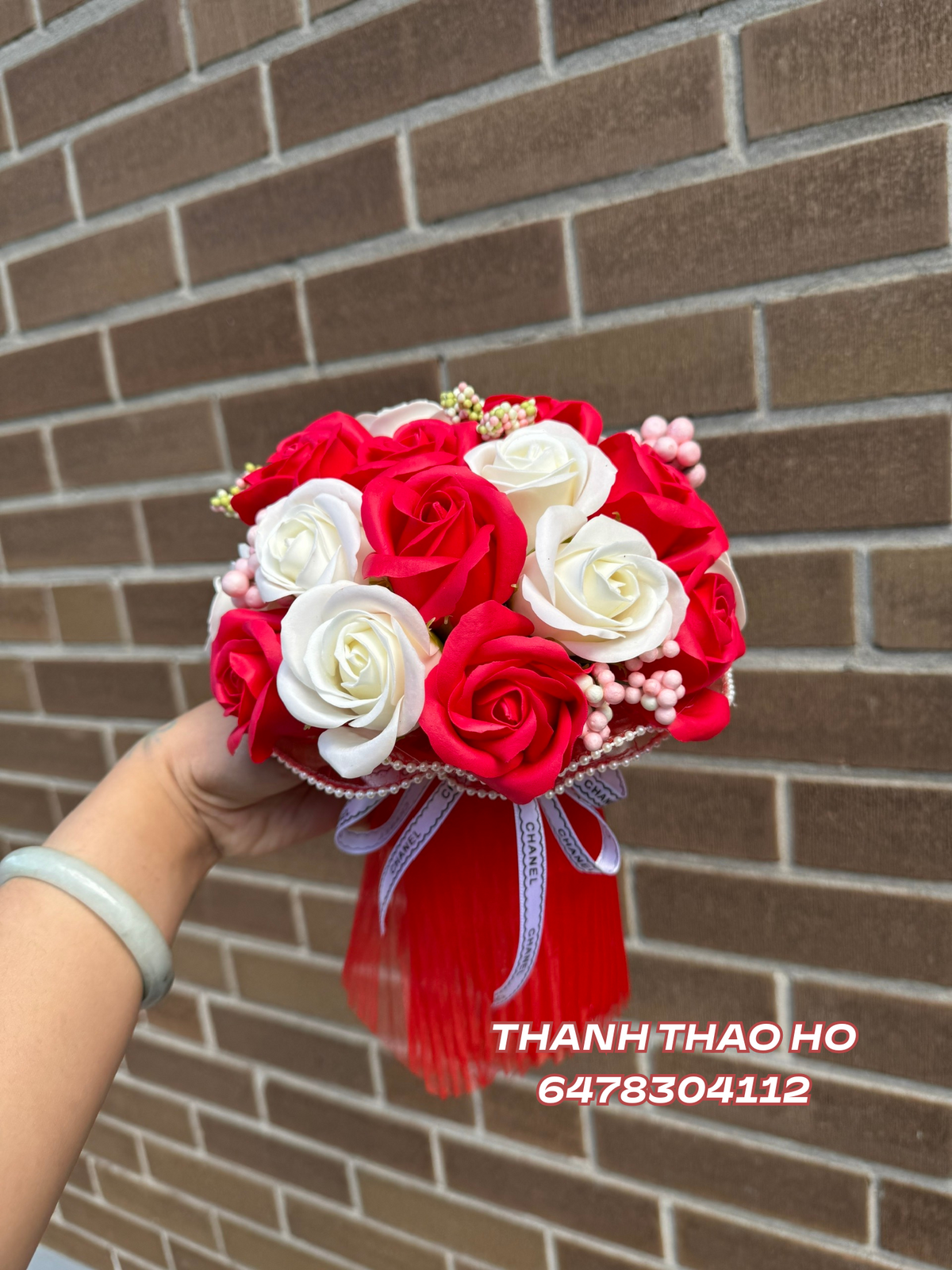 Hoa cưới tone đỏ rụng rời 🍒👰♀️