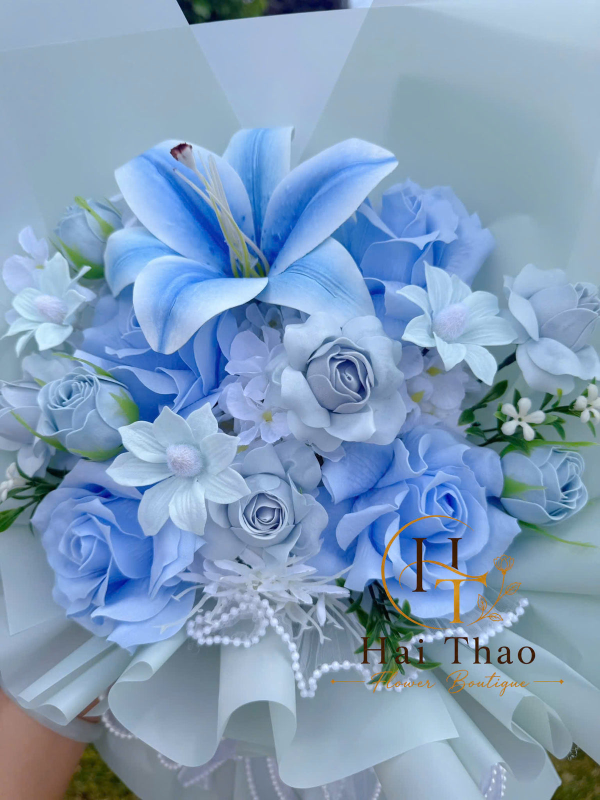 Hoa tone xanh hợp tặng các anh trai 🩵