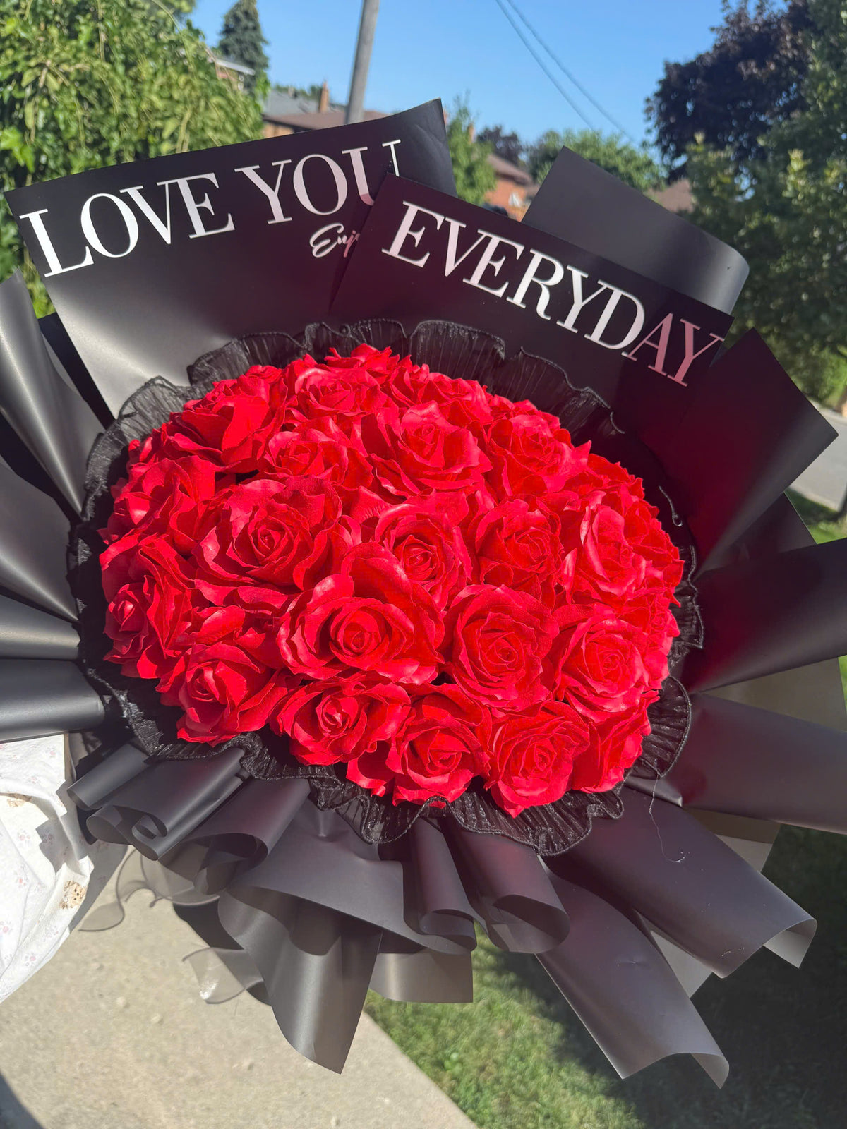 Red Roses Made from Soap Flowers