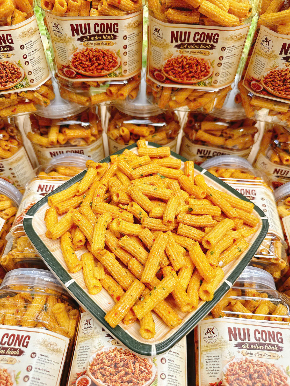 Crispy Pasta with Scallion Fish Sauce