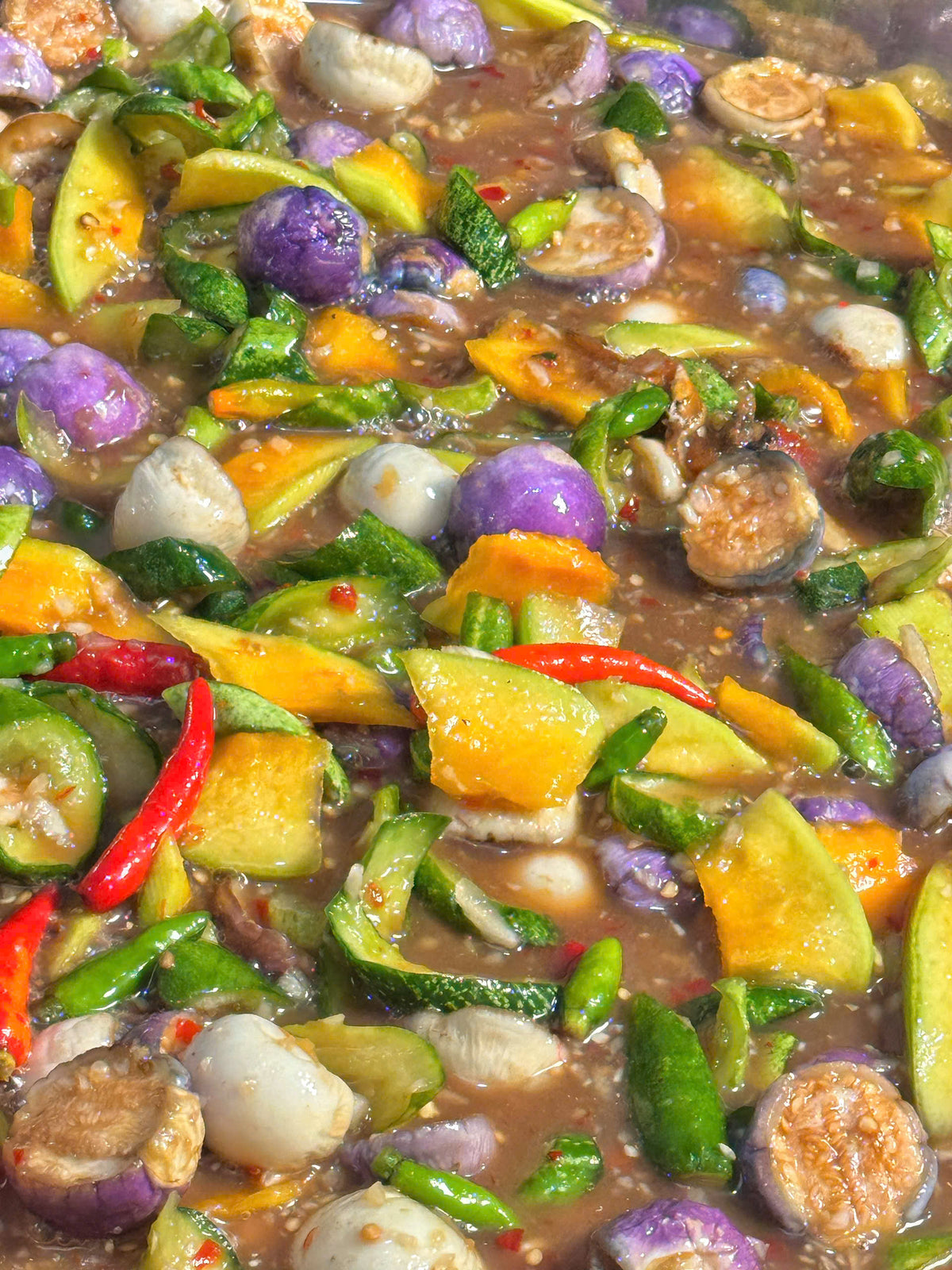 Quick-Pickled Mustard Greens & Eggplant with Anchovies