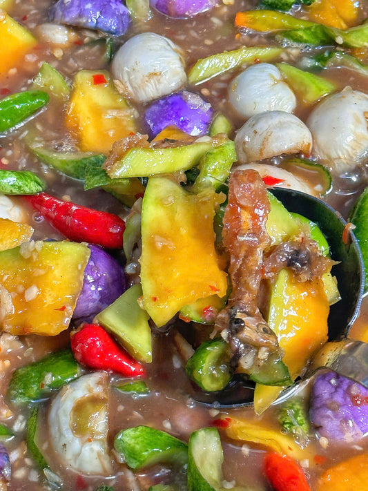 Quick-Pickled Mustard Greens & Eggplant with Anchovies