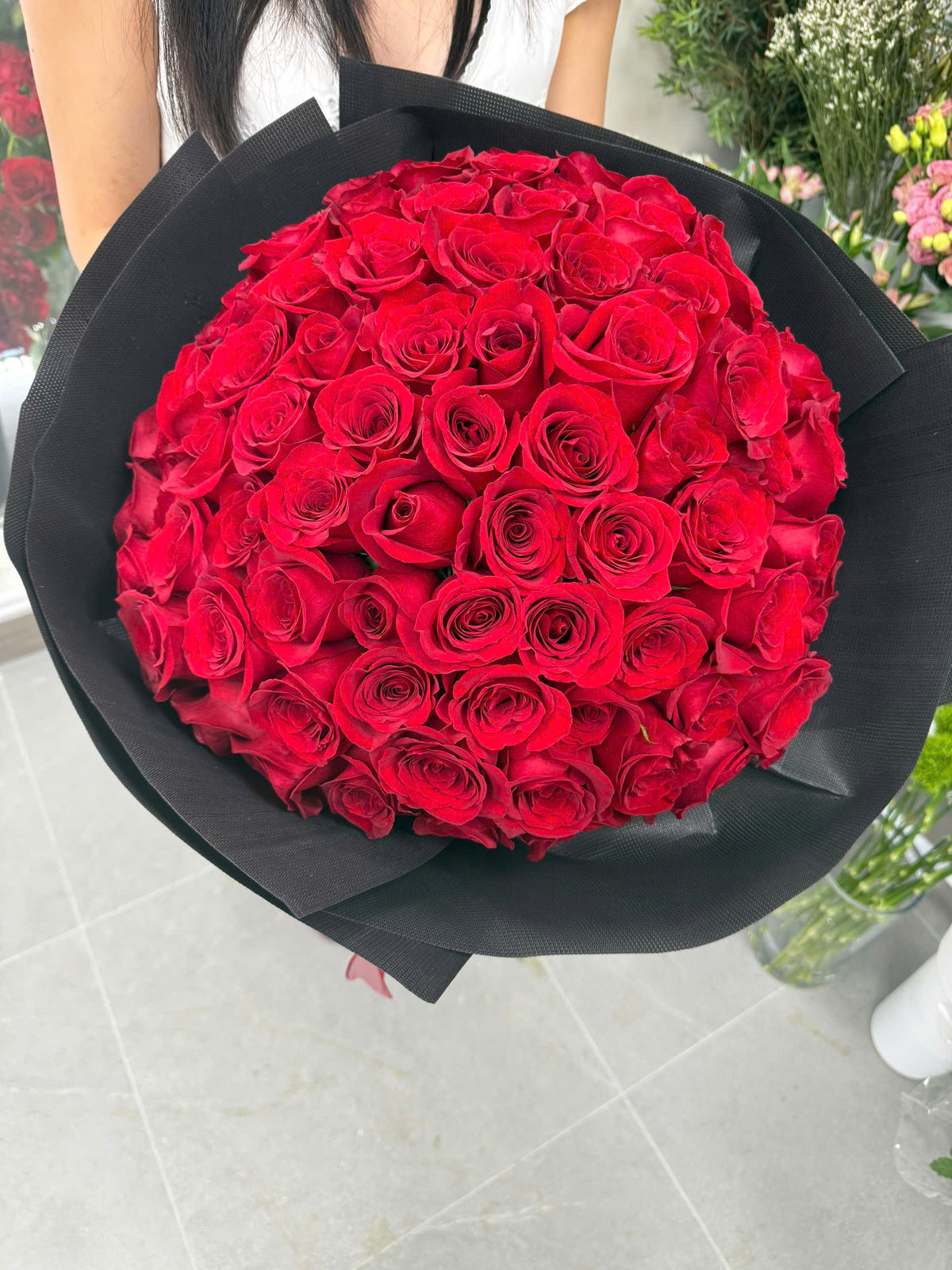 Fresh Flower – 100 Fresh Red Roses 🌹❤️