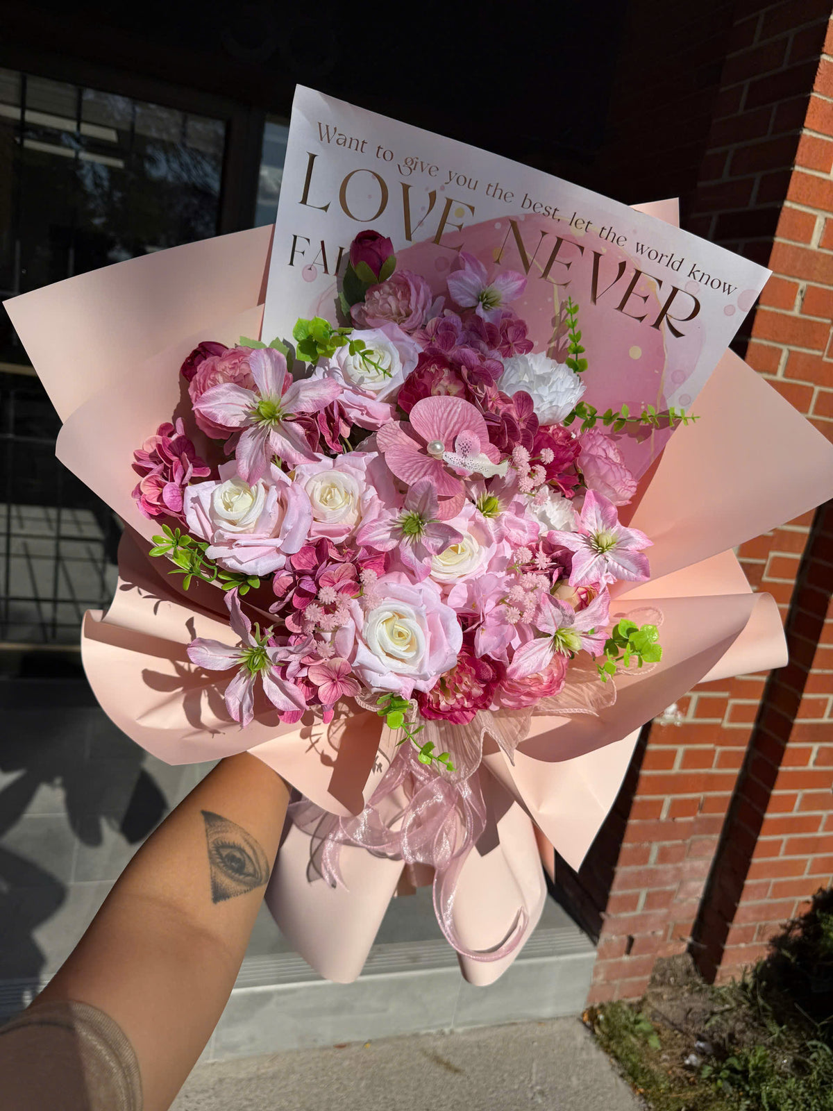 Pink bouquet best seller