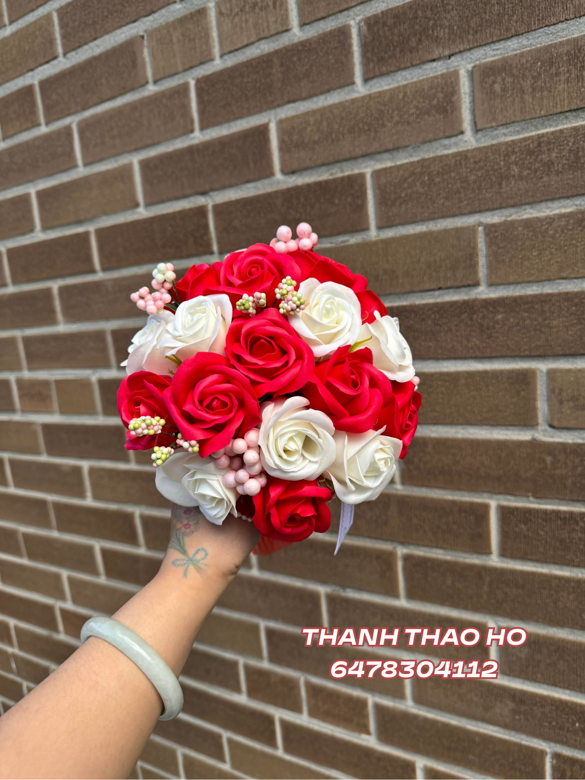 Hoa cưới tone đỏ rụng rời 🍒👰♀️
