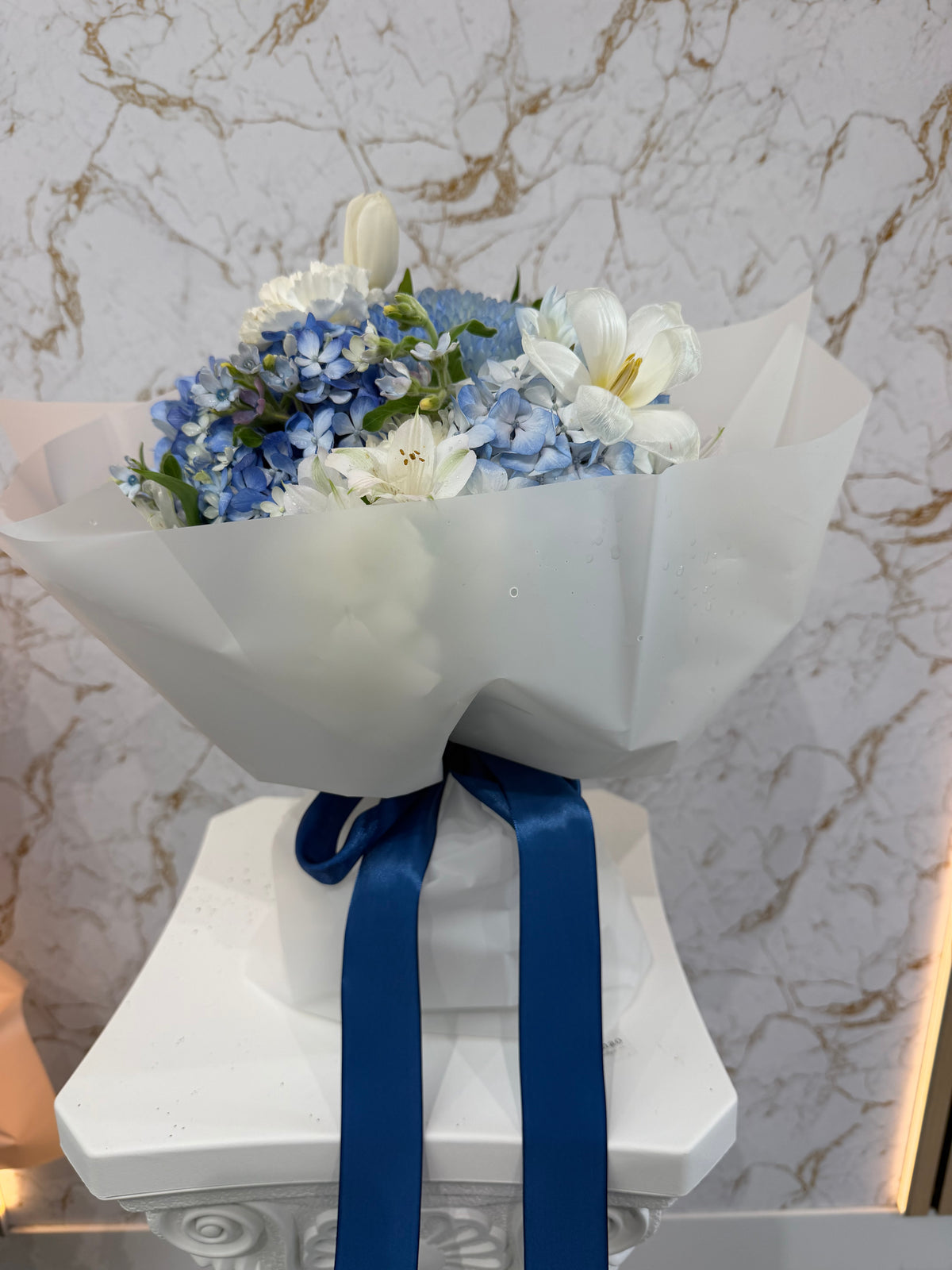 Elegant Blue Hydrangeas