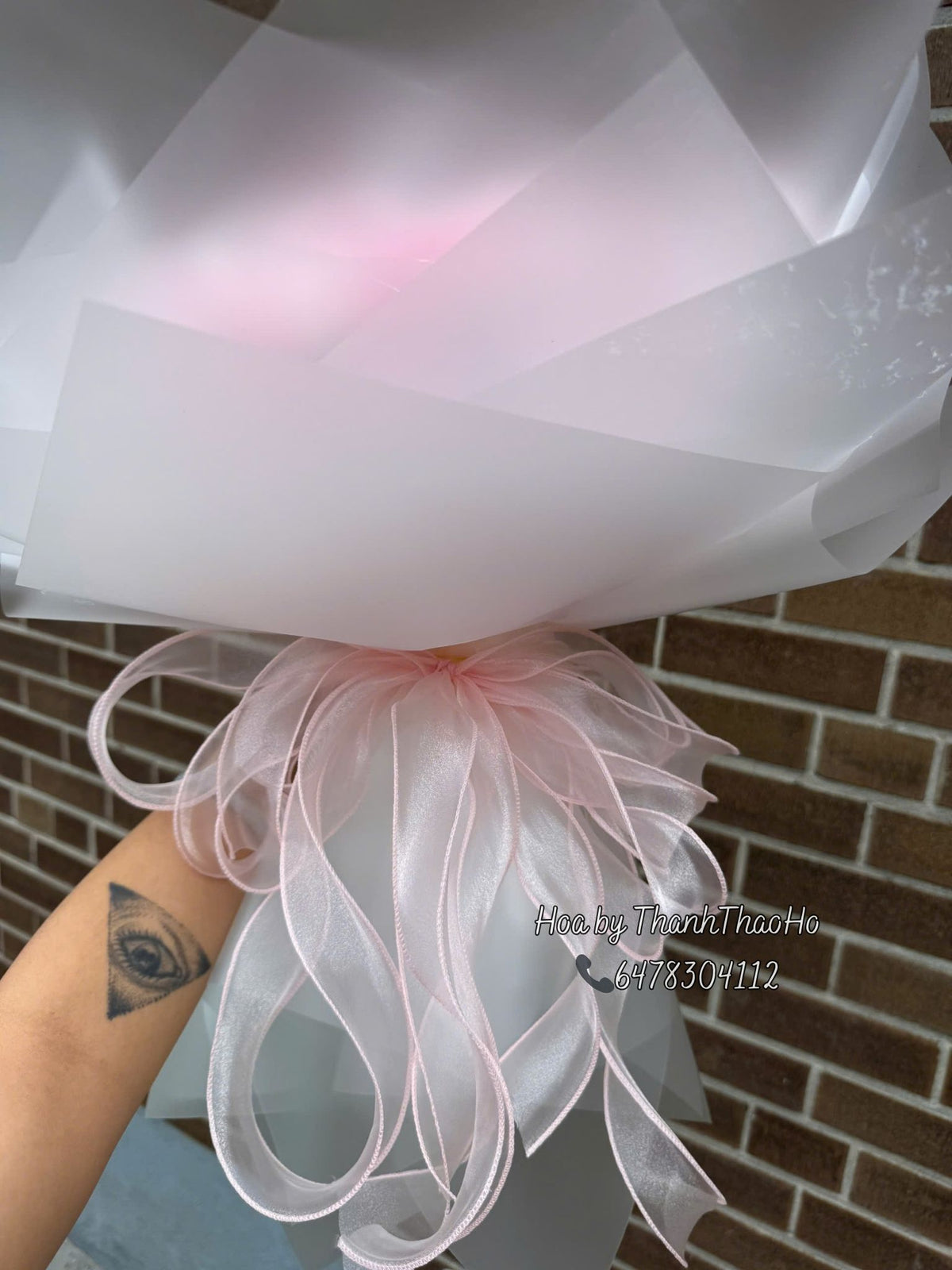 Hoa hồng sáp phối hoa tự nhiên thơm nhẹ