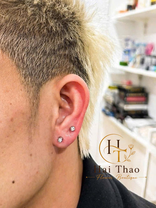 Bấm khuyên vị trí lobe mix uppber lobe