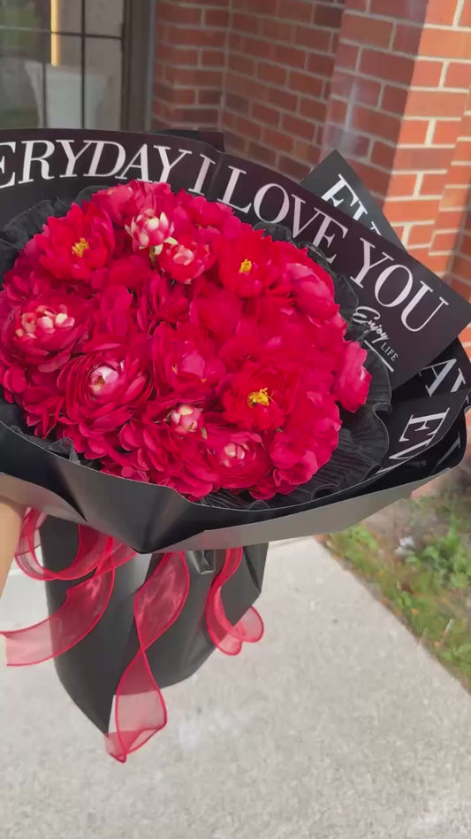 Red Slik Flower