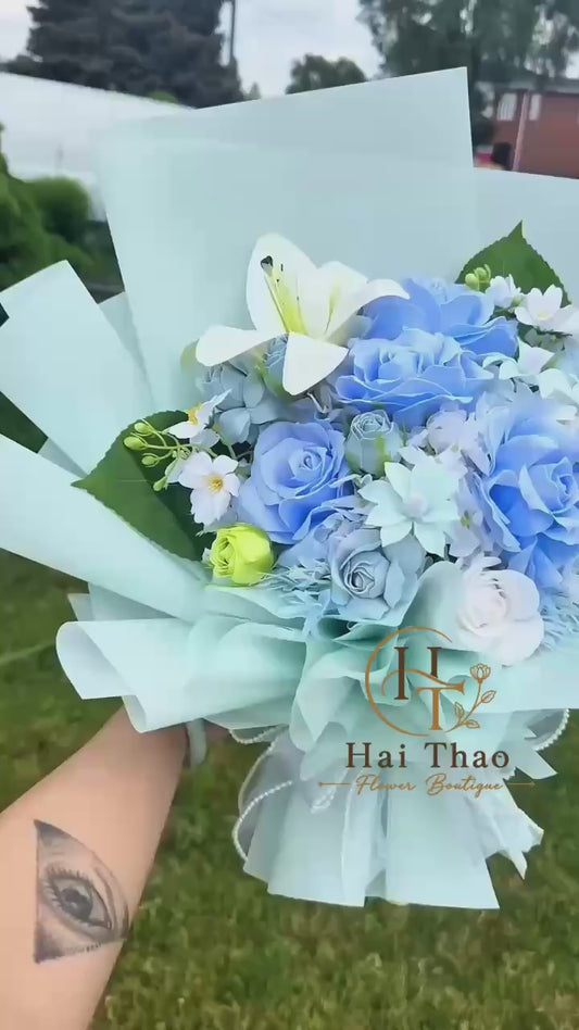 Hoa xinh iu tone xanh hy vọng 🩵