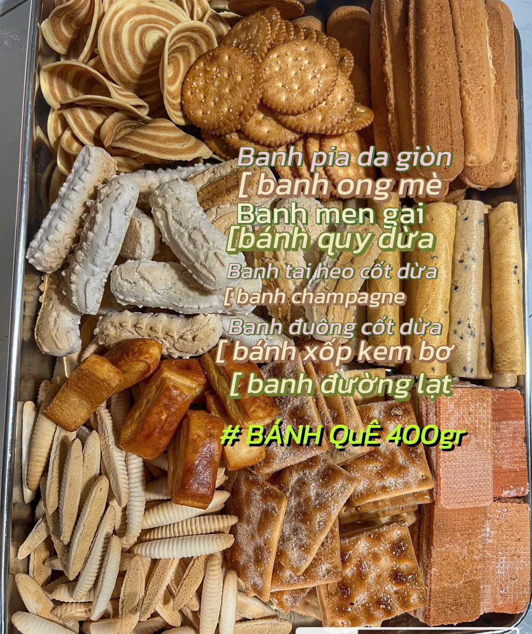 Bánh quê đặc sản Việt Nam hộp 9 loại
