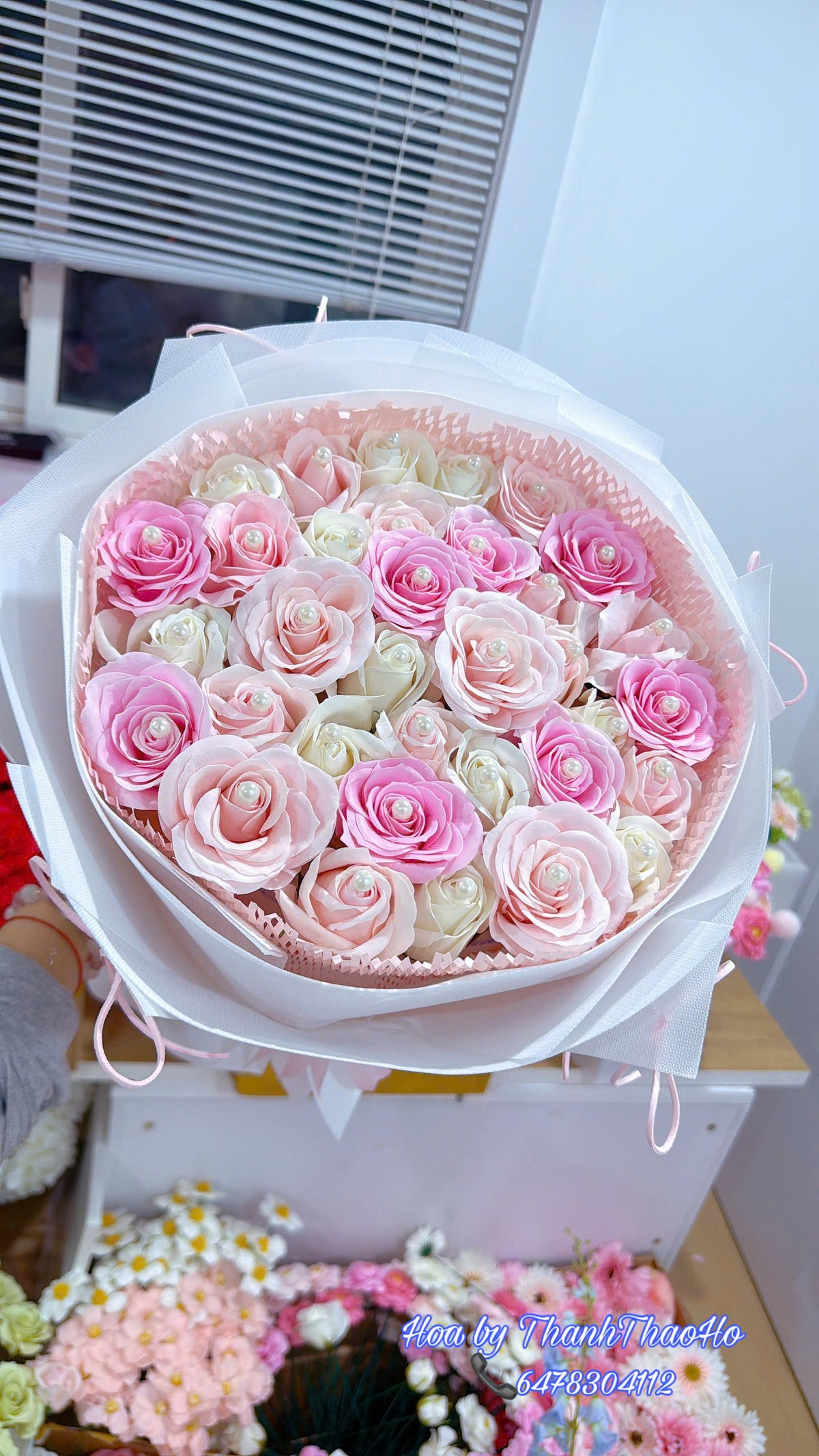 Tổng hợp các mẫu hoa tone hồng