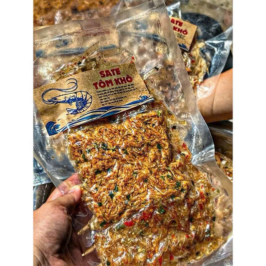 Bánh tráng dẻo hành sate tôm khô