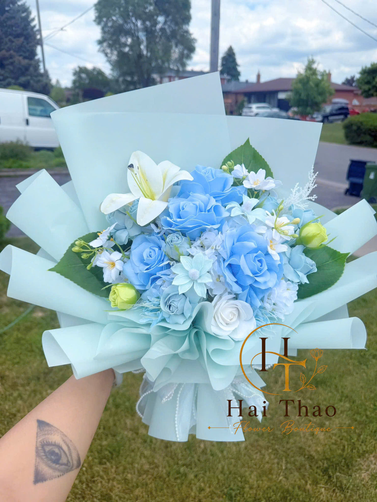Hoa xinh iu tone xanh hy vọng 🩵