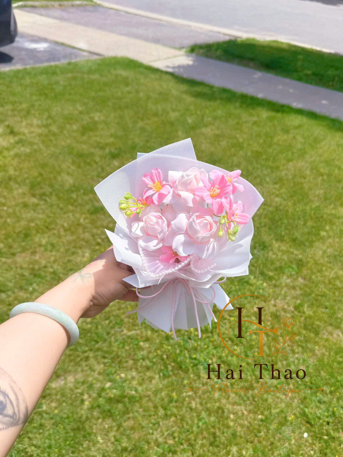 Hoa sáp size nhỏ cho bé iu tốt nghiệp daycare